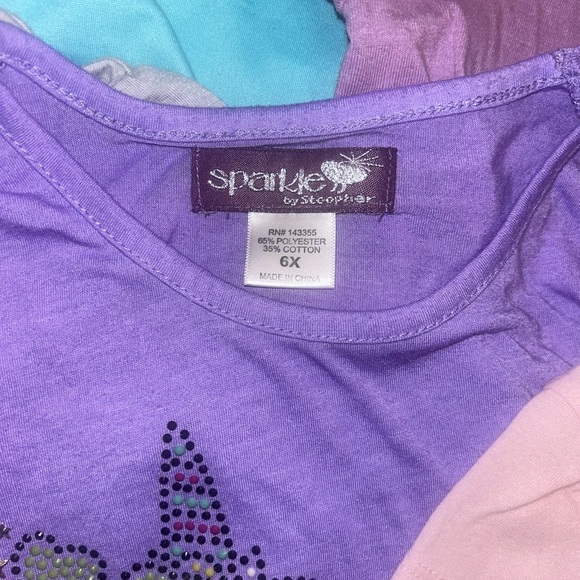 Lot of 12 long sleeved shorts for girls - Picture 2 of 11